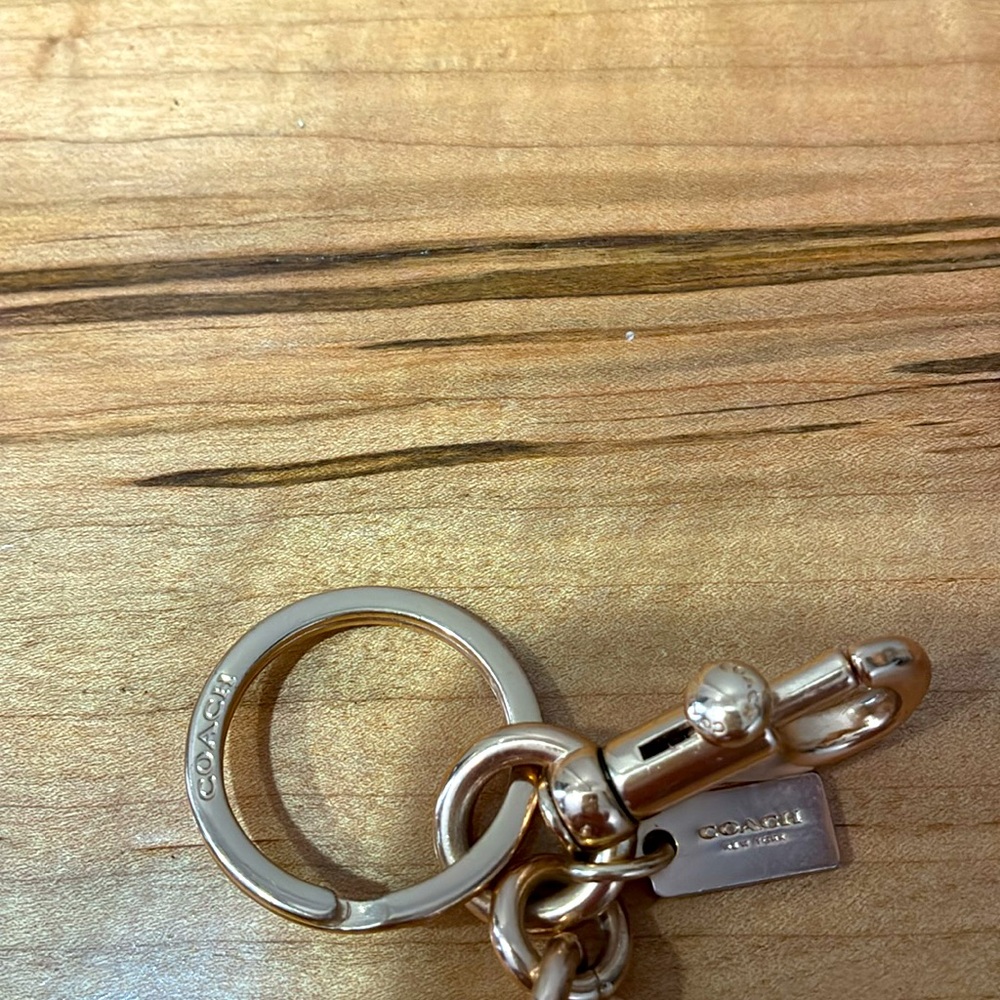 Coach Cherry Keychain in Rose Gold and Red - Picture 4 of 4
